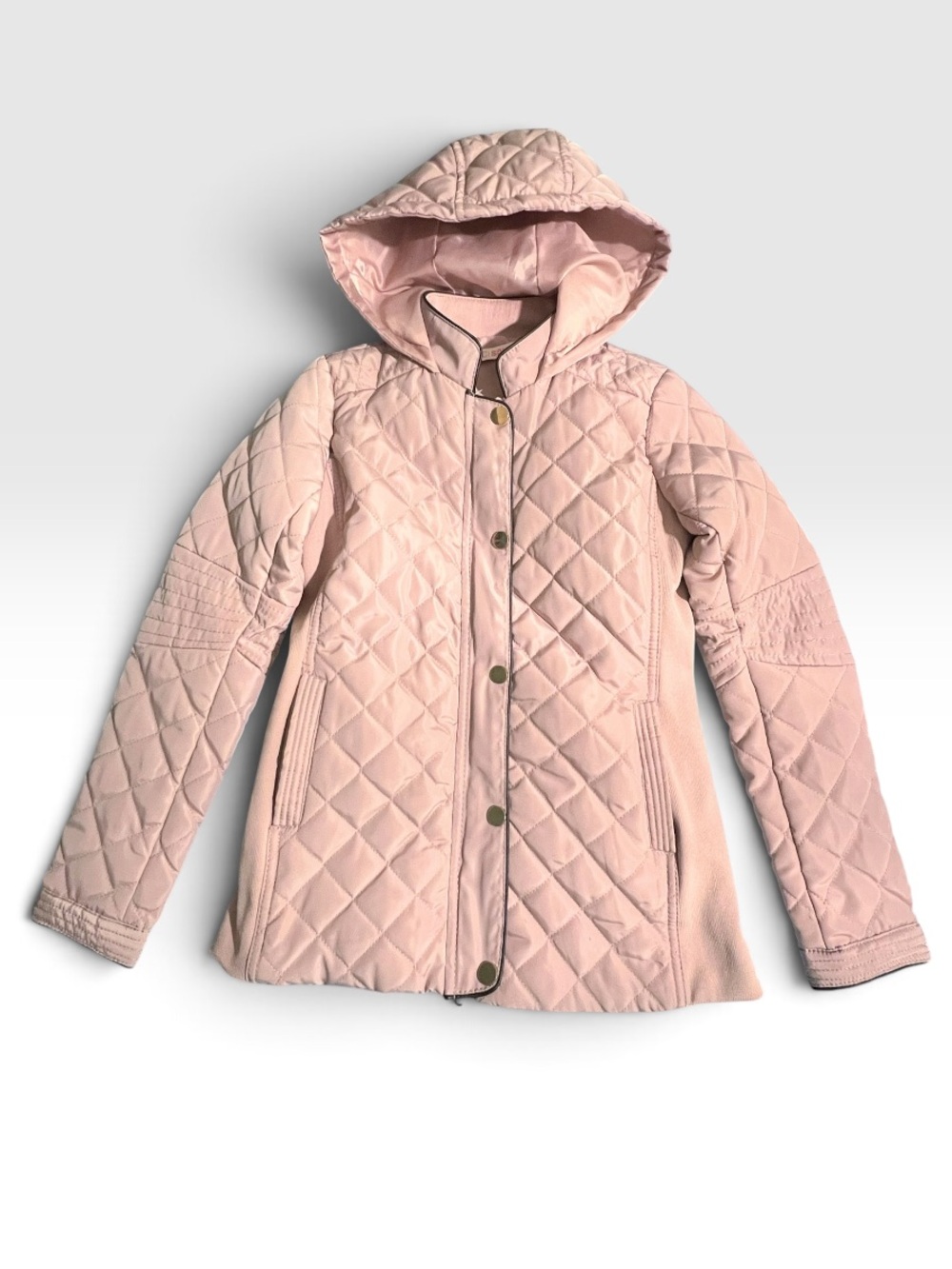 CI Sono Kids Rosewood Pink Quilted Hooded Girls' Jacket